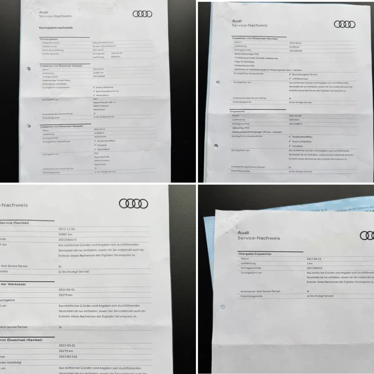 Сервизна история и документи на Audi Q5 2021 – снимка от обявата