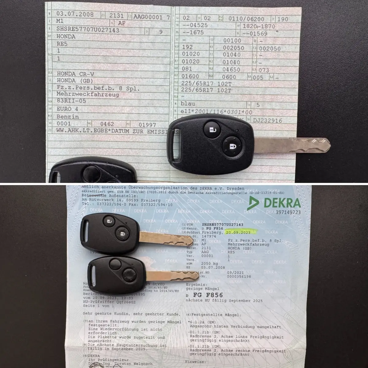 Honda CR-V 2008 г., тъмно син, документи, снимка 17 от 17